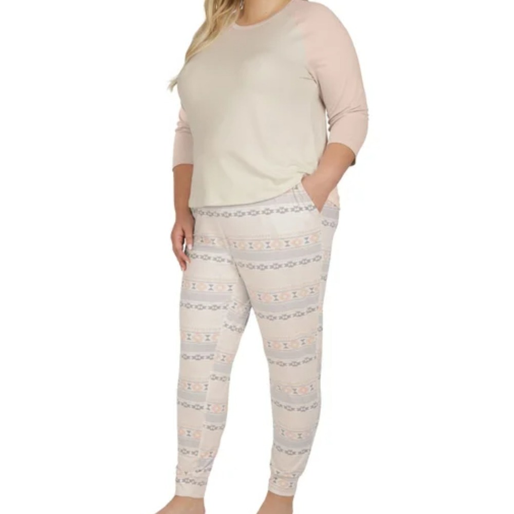 Eddie Bauer PJs 2-piece Set XXL‎ Ultrasoft Pajama Sleep Set Tan